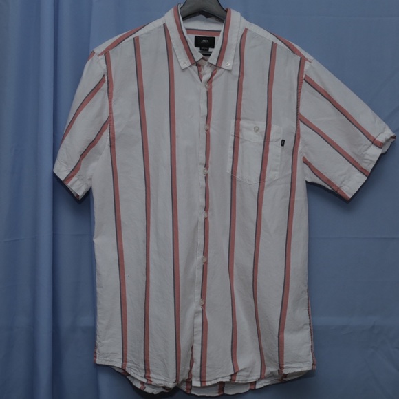 Obey Short Sleeve Buttom Down - Picture 1 of 4